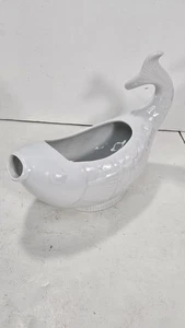 Jarra de salsa crema de porcelana blanca Dansk Koi Fish Francia  - Imagen 1 de 11