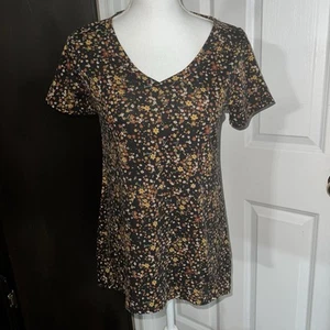 LuLaRoe schwarz kleine Blumen Iris Top XXS neu ohne Etikett - Bild 1 von 5