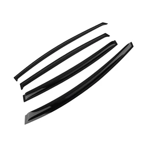 4PC Window Shield Kit Set for KIA RIO K2 SEDAN 2011-2017 Black Tinted Guards - Picture 1 of 11