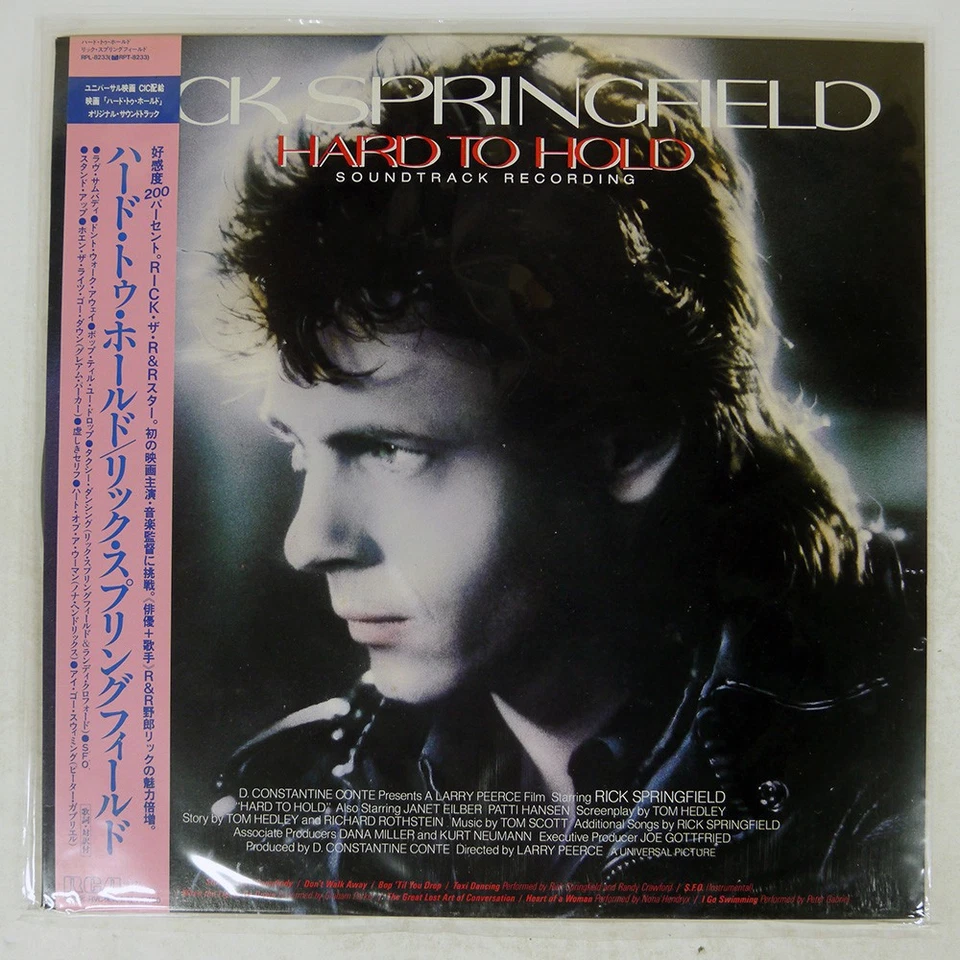 RICK SPRINGFIELD HARD TO HOLD RCA RPL8233 Japan OBI VINYL LP - Image 1 of 1