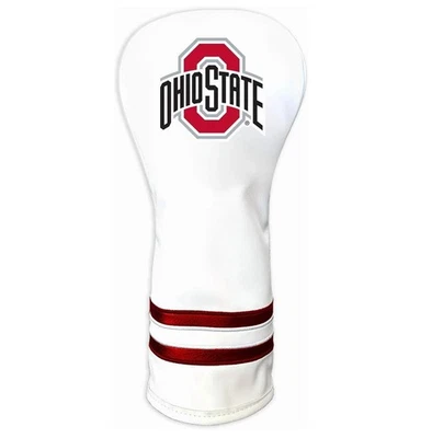 Ohio State Buckeyes Team Golf NCAA White Vintage Fairway Golf Club Head Cover - Image 1 of 3