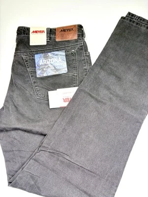 全新 MEYER Arizona 5 口袋裤子剪裁黑色男式 34/34 EU 50 MSRP 250 美元 — 第 1/4 张图片