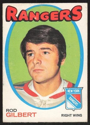 Rod Gilbert 1971-72 O-Pee-Chee #123 New York Rangers VGEX - Image 1 of 2