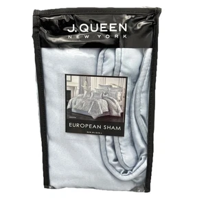 J. Falsa de almohada Queen New York Lyndon Euro, 26" x 26", azul claro - Imagen 1 de 6