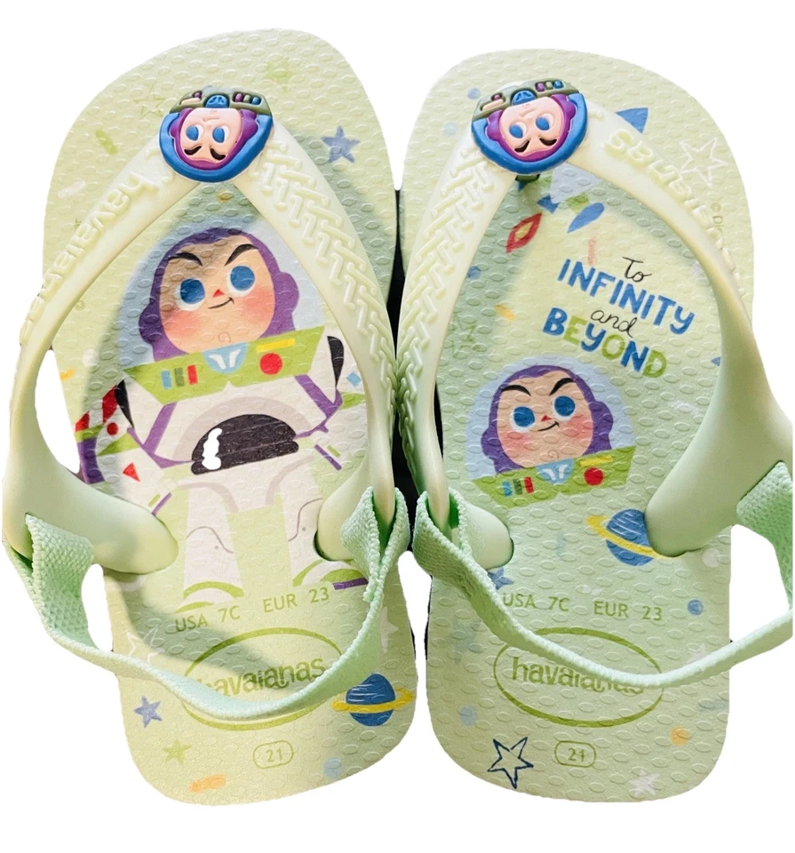 Sandalias Havaianas Toy Story Buzz Lightyear niño pequeño 7C nuevas vacaciones de Navidad  Foto 1 de 4
