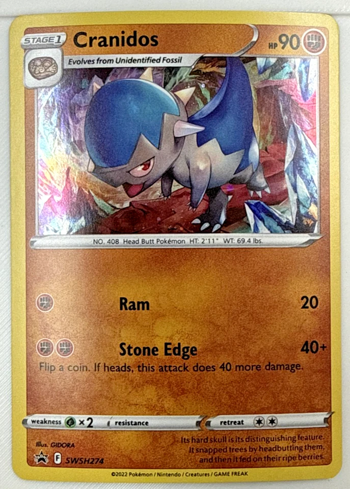 Cranidos SWSH274 SWSH: Sword & Shield Promo Cards - Image 1 of 1