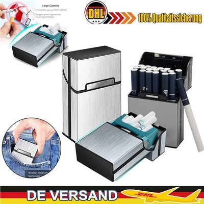 3 Stück Zigarettenbox Metall mit Magnetverschluss, Zigarettenetui aus Aluminium - Bild 1 von 4