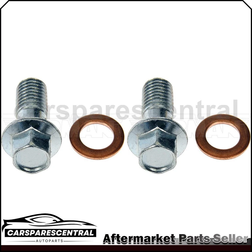 2x Manguera hidráulica de freno a pinza perno delantero para Ford Mustang 2,3 L 1987-1993 Foto 1 de 4