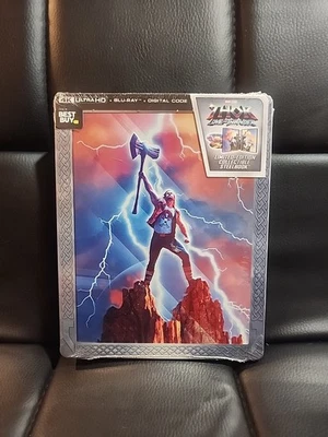 Thor: Love And Thunder Steelbook 4K Ultra HD + Blu-ray + Digital New Sealed - Image 1 of 3