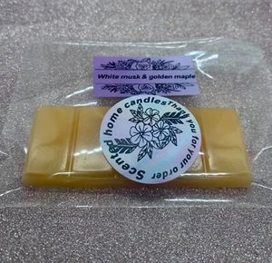 White musk & golden maple scented wax melt - Picture 1 of 2