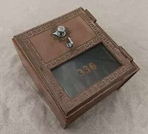 Vintage 1956 Federal Equipment Co Post Office Box Combination Lock Desktop Safe - Picture 1 of 6