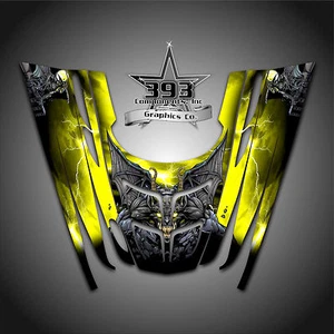 GRAPHICS DECAL WRAP POLARIS GEN II 2, 1999 2000 2001 2002 2003 GUARDIAN YELLOW - Picture 1 of 1