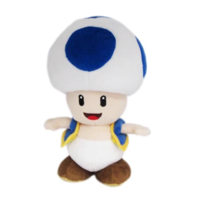 Little Buddy Super Mario Bros 8" Blue Toad Koopa Stuffed Animal Plush Toy Doll - Image 1 of 4