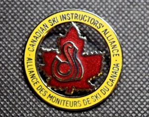 Canadian Ski Instructors' Alliance Lg Ski Pin - Picture 1 of 3