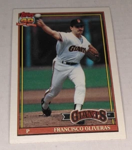 1991 Topps Francisco Oliveras San Francisco Giants #52 - Picture 1 of 2