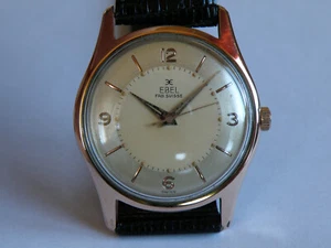 EBEL-HANDBUCH-50ER JAHRE-ORIGINAL BITONALES ZIFFERBLATT-SCHRAUBGEHÄUSE-KAL.110-SIGNIERT - Bild 1 von 12