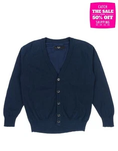 RRP€220 N 21 Kids Button Front Cardigan Size 30 / 8Y Logo Intarsia Made in Italy - Picture 1 of 4