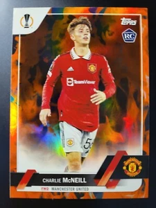 2022-23 Topps Champions League Charlie Mcneill RC ORANGE LAVA FOIL card #85 - Picture 1 of 2