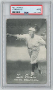 1922 Exhibits Leon Cadore PSA 2 710104 - Picture 1 of 2