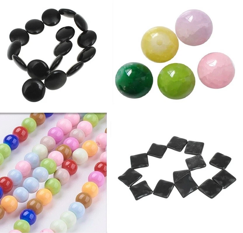 GLAS  PERLEN  als  STEIN  IMITATION  div FARBEN  SCHMUCK  BASTELN  ZUGEHÖR /121 - Bild 1 von 1