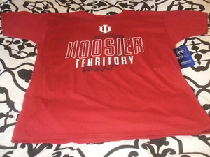 Indiana Hoosiers Territory Men's Short Sleeve Top Nice Team Logo Choice Sz NWT - Imagen 1 de 5