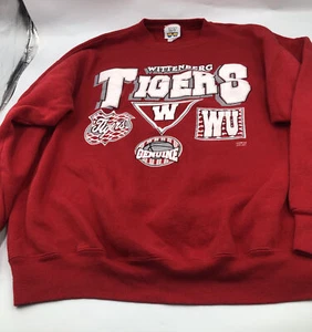 Vintage Wittenburg Tigers 20/20 Sport Red Sweatshirt Made USA X large - Picture 1 of 7