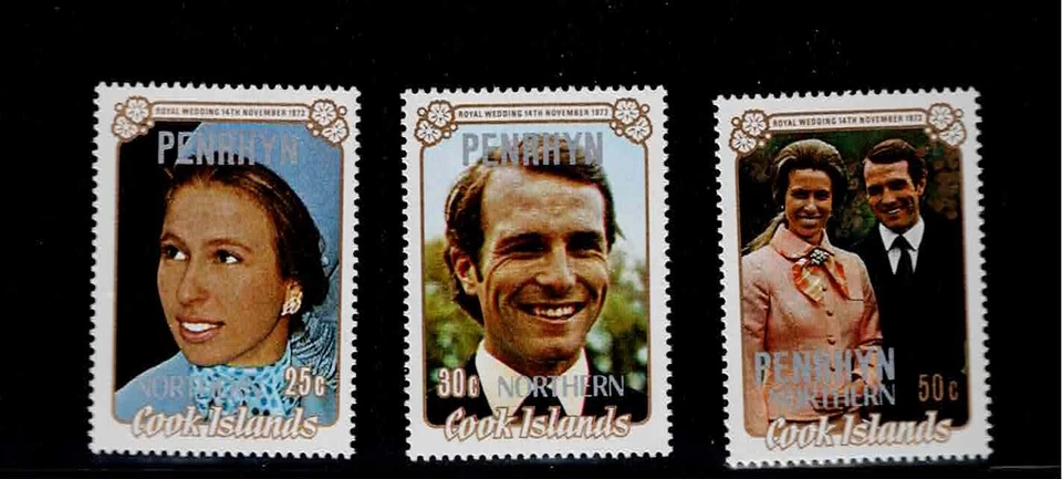 Penrhyn Island Scott #47-49, Singles 1973 Complete Set FVF MNH - Image 1 of 1