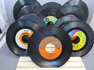 RECORDS 45s Vintage Mixed Set of 11 Sleeved Well Played "A WELL RESPECTED MAN" - Picture 1 of 13