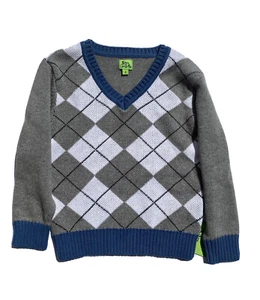 $59 NWT Sam & George Boys Spring Pullover 100% Cotton Argyle  Sweater Sz 4 - Picture 1 of 6