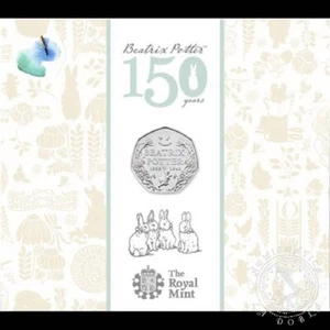 LADOBLA | 2016 - Cartera 50 PENCE BU - 150 An. Beatrix Potter - REINO UNIDO - Imagen 1 de 3
