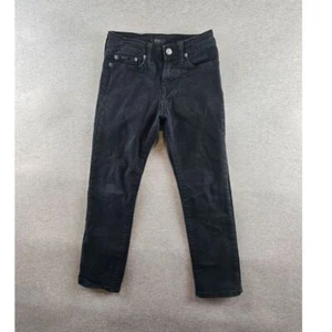 Polo Ralph Lauren Boys Jeans Size 8 The Hampton Straight Leg Dark Wash Black - Picture 1 of 12