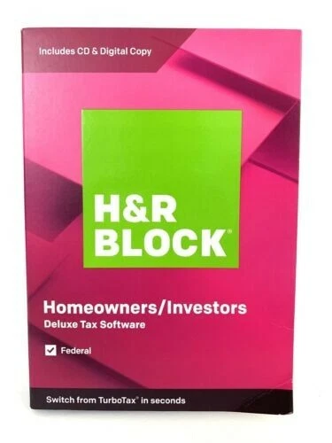 H&R BLOCK Deluxe Tax Software 2019 Homeowners/Investors - Image 1 of 1