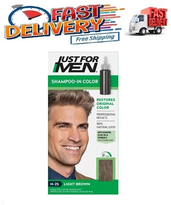 Just For Men Original Formula Shampoo-In Color H-25 Light Brown - Image 1 of 4