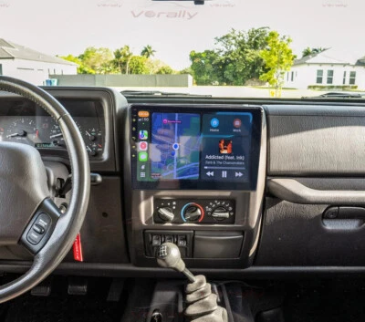 For 1997-2002 Jeep TJ Wrangler 9" Android 13 Carplay Car Stereo Radio GPS Nav Bt Foto 1 de 4