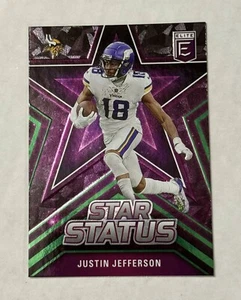JUSTIN JEFFERSON Panini Elite STAR STATUS - Picture 1 of 2