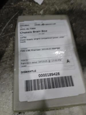 2011 Nissan Altima Power Supply Module OEM 284B71AA1A 128K Miles Grey Foto 1 de 3