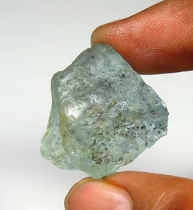 Sky Blue Moss Aquamarine Raw Rough Natural Gemstone For Jewelry 25x23 mm #5935 - Picture 1 of 9