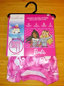 Girls BARBIE Cuddl Duds Warm Thermal Baselayer Underwear 2-Piece Set - NWT - Picture 1 of 4