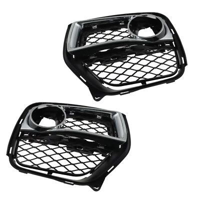 2 решетки противотуманных фар на передний бампер закрытая сетка левая и правая для BMW X6 2012-2014 - Изображение 1 из 4