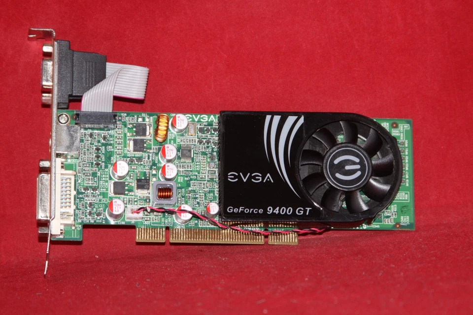 EVGA Nvidia GeForce 9400 GT, 1GB DDR2. PCI Graphics Card. (01G-P1-N948-LR) - Image 1 of 4