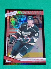2013-14 O-Pee-Chee Johan Larsson 005/100 Marquee Rookies Black Rainbow Foil #589