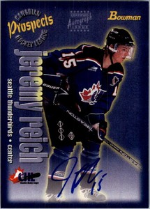 1997 Bowman CHL Autographs #23 Jeremy Reich
