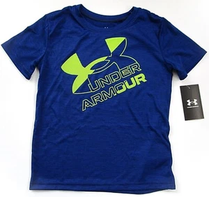 Under Armour Heat Gear Jungen blaues Kurzarmshirt Jugend 6 - neu mit Etikett - Bild 1 von 12