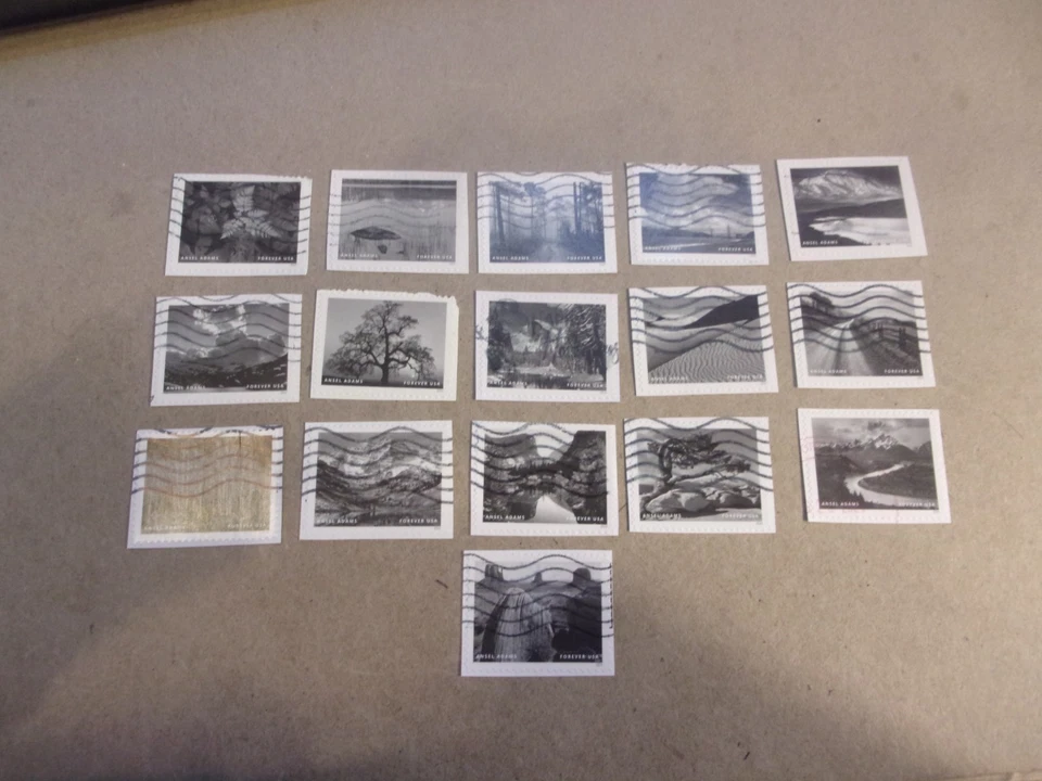 USA Used, 2024 Issue, Ansel Adams (Set of 16), Scott #5854-69 - Image 1 of 1