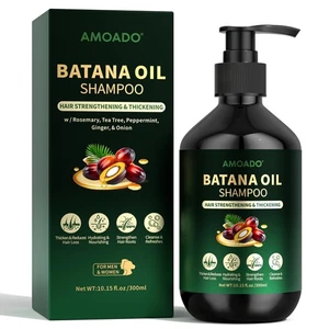 Batana Oil Shampoo Hair Growth, Strengthening, Thickening, Sulfate Free - 300ml - Picture 1 of 10