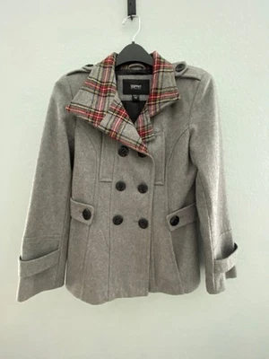 Esprit Collection Double Breasted Women's Gray Wool Pea Coat Size S - Image 1 of 4