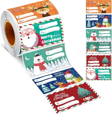 500 PCS Christmas Gift Tags - Gift Tags for Christmas Presents - Christmas Gifts - Image 1 of 4