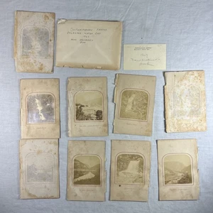 9 Antique 1867 DELAWARE WATER GAP & Poconos PHOTOS from Broadhead's Book - Picture 1 of 13