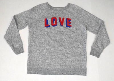 Sudadera Raglán Antigua Azul Marino Talla XS 2017 Gris Brezo Rojo Amor Texto 2D Foto 1 de 4