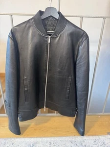 DSQUARED2 Leather Biker Jacket in Black - Bild 1 von 14